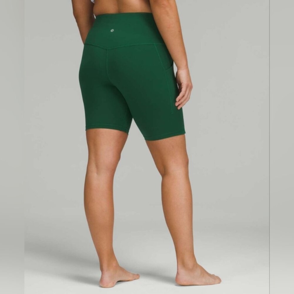 NWOT Lululemon Align High-Rise Short with Pockets 8" (Everglade Green)